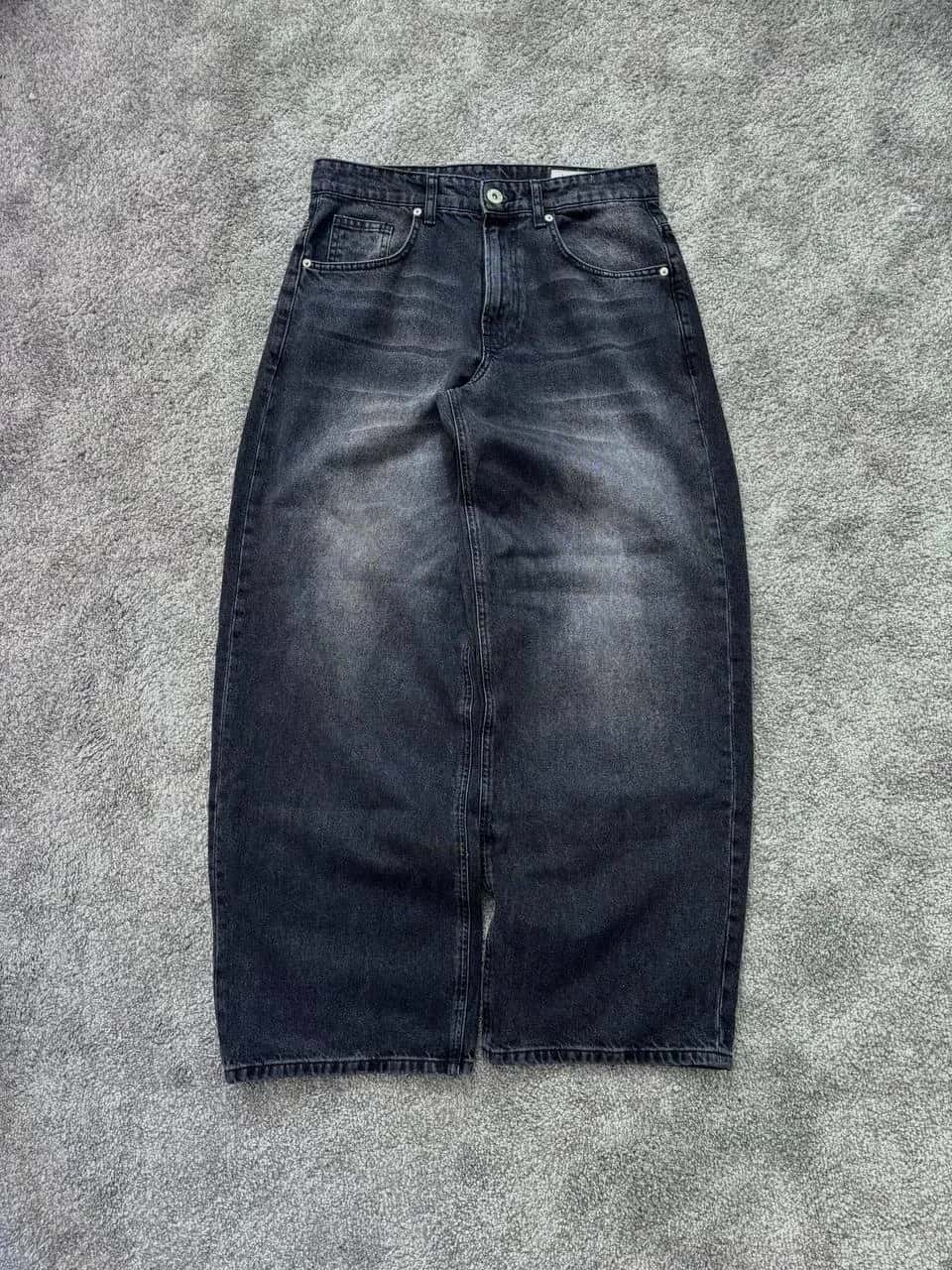 Taşlamalı Baggy Jeans - 2