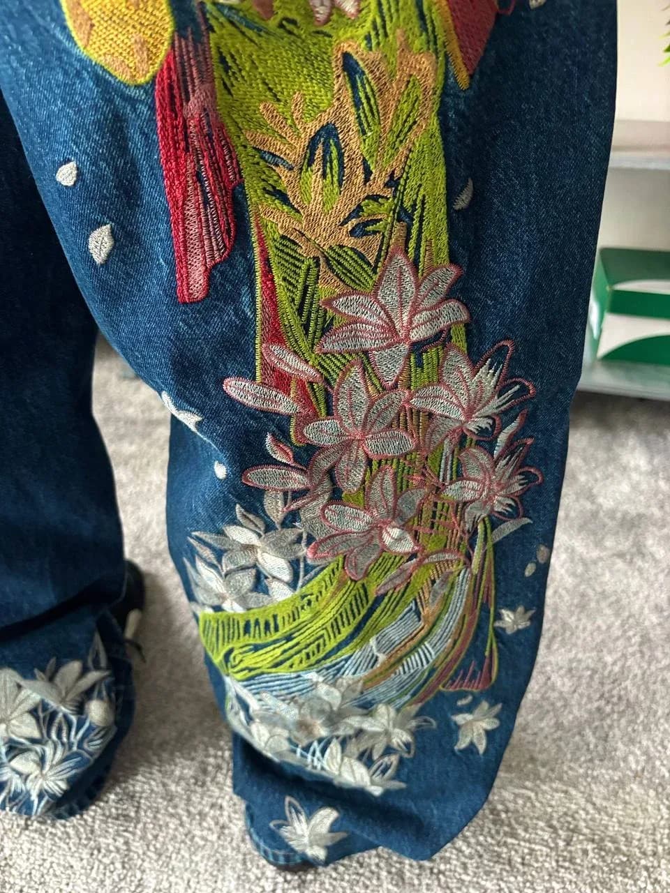 Nakış Detaylı Baggy Pantolon - 2