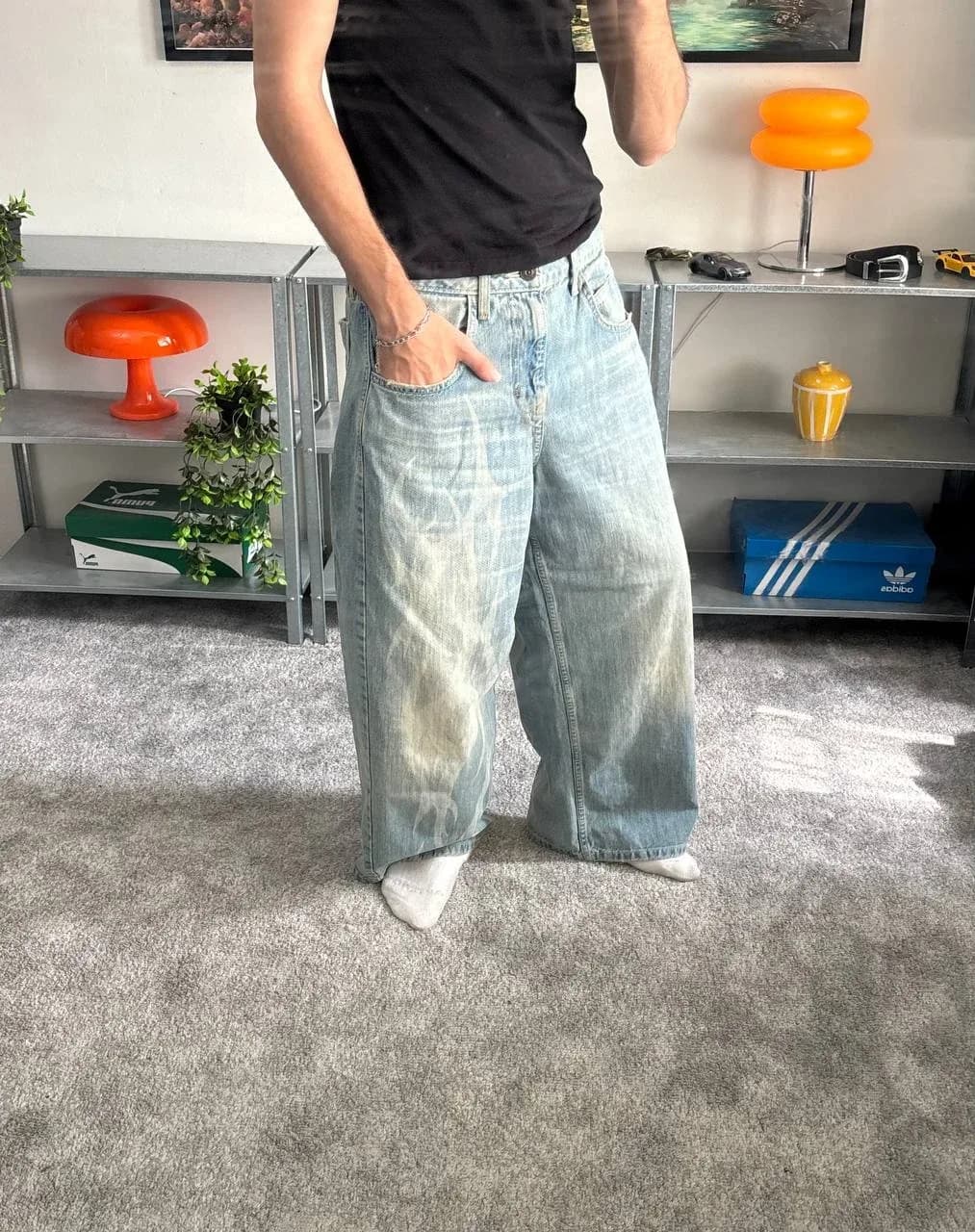 Lazerli Baggy Jeans