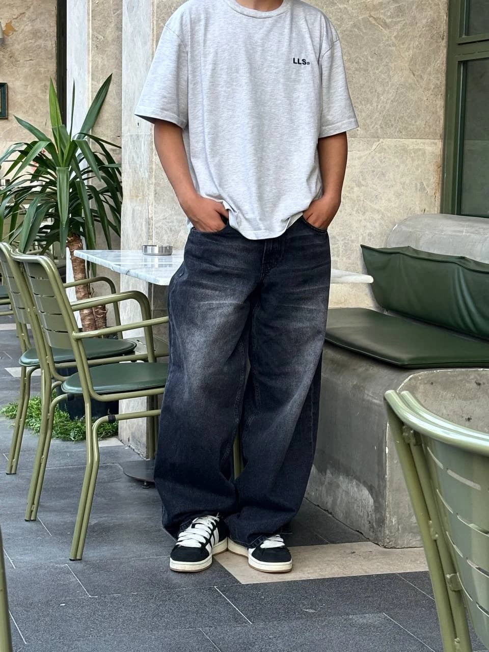 Taşlamalı Baggy Jeans